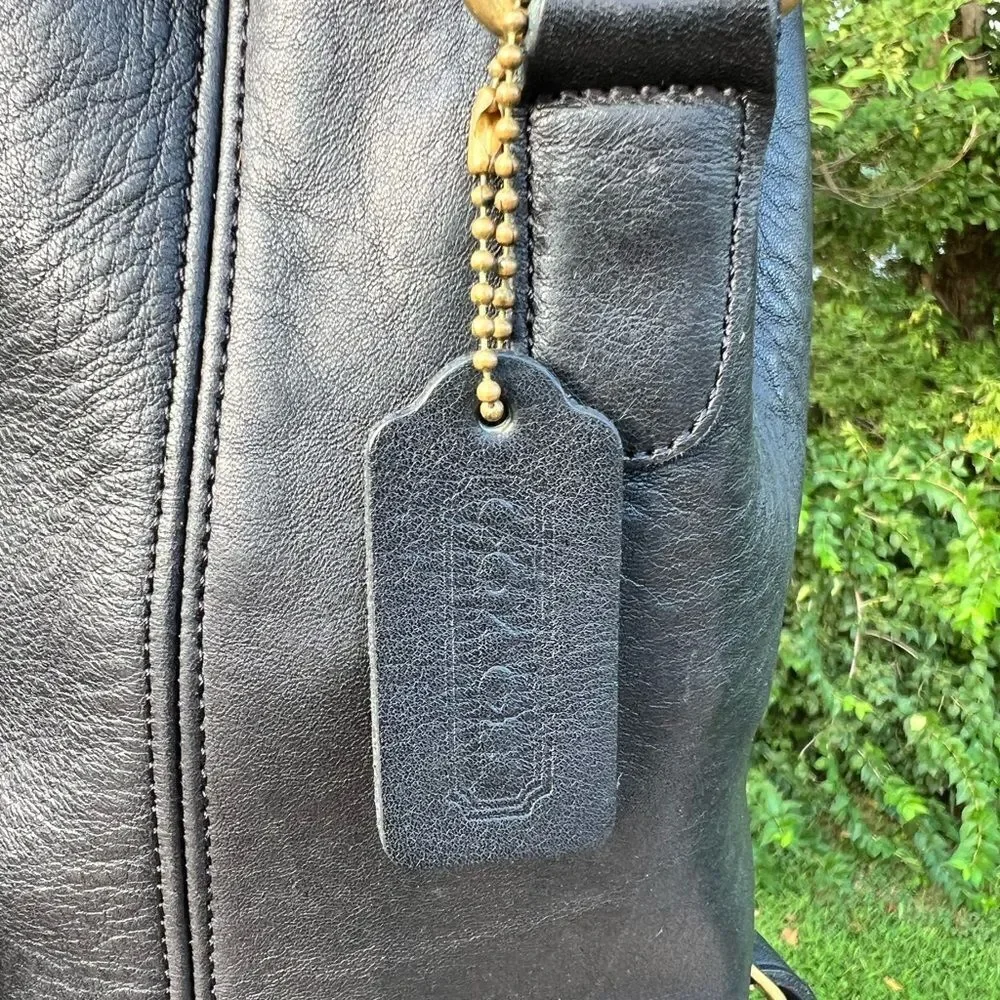 Vintage Coach Top Handle Backpack Bag Original Hang Tag Black 9992 Authentic